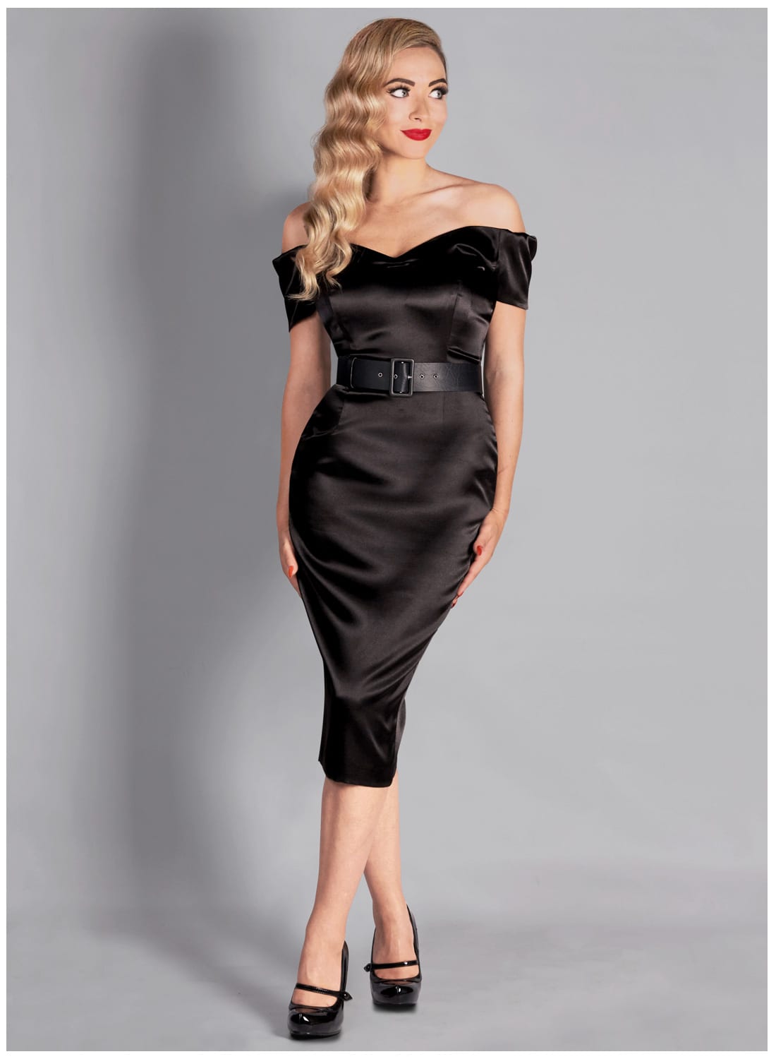 black satin dress uk